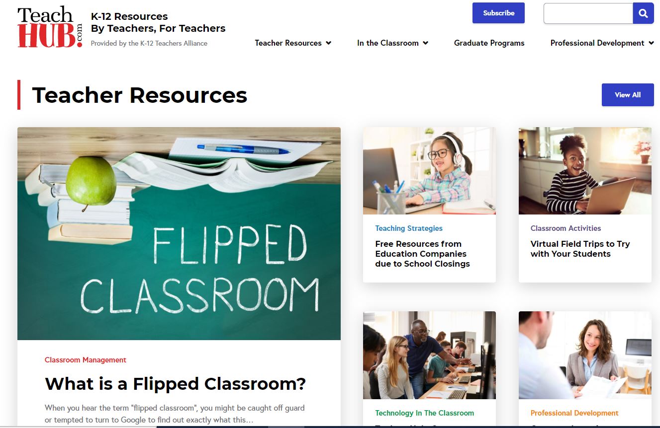TeachHUB Launches New Educational site Redesign TeachHUB